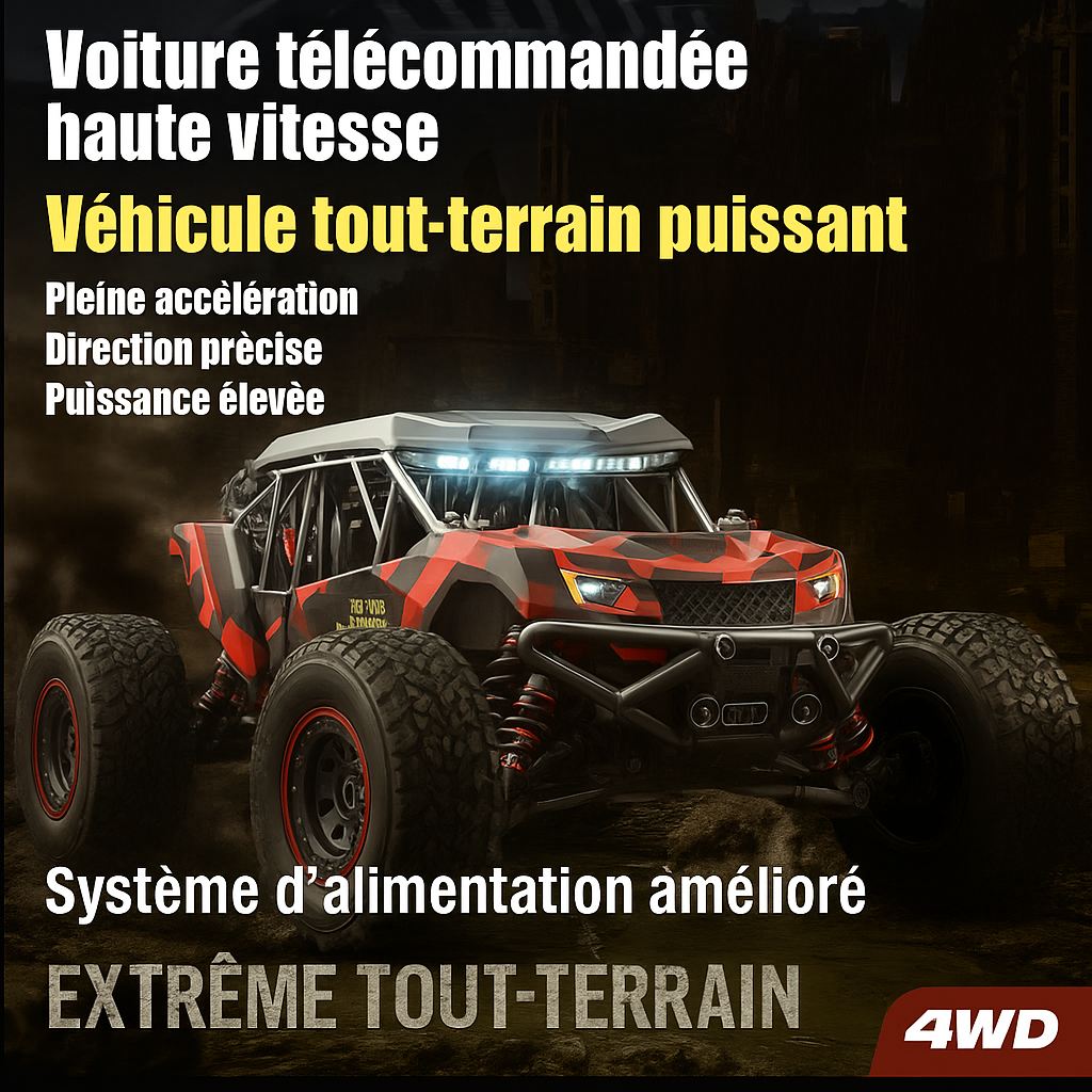 Voiture télécommandée tout terrain ADVENTURER- 50 Km/h